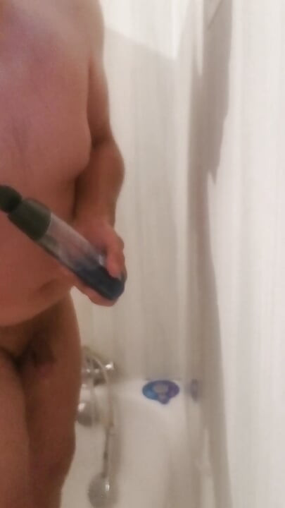 In the shower