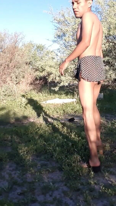 try on haul sexy trans fuck ass bibrator nude public | Clip 1