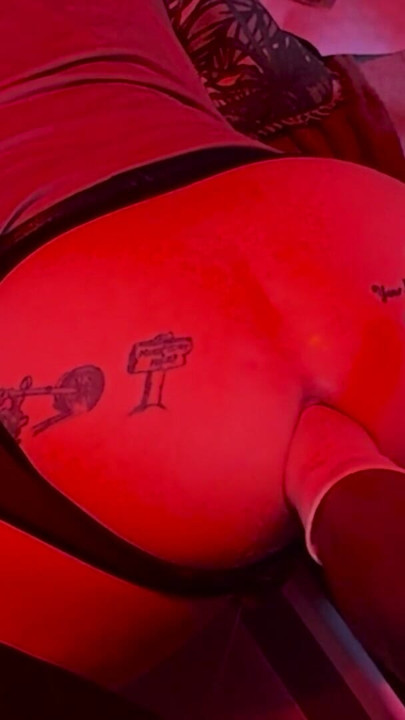 Husband gets Sloppy Double dildo and fisted by wife | Clip 3