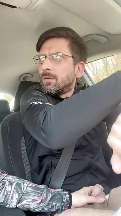 She Couldn't Wait - MILF Blowjob & Handjob While Driving - Public Car Sex Kingyordanov
