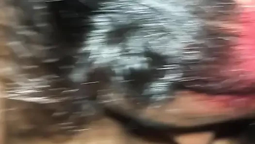 He took his girlfriend to the terrace and fucked her with great love all night long.