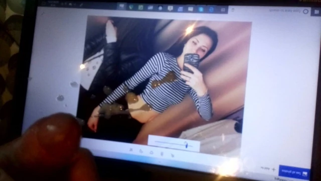 Russian slut covered in my cum