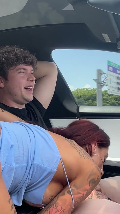 Horny Nympho Alby Rydes Fucked Rough in Backseat