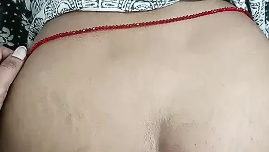 Ass pussy fucking big sister started screaming for putting the whole cock in the ass Hindi audio doggy style.