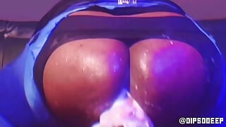 Il culo sottomesso gioca con le grandi guance del culo sciatto