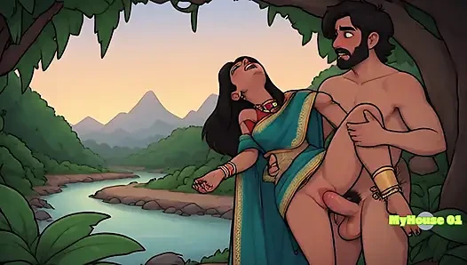 Pushpa und srivalli romantik im dschungel