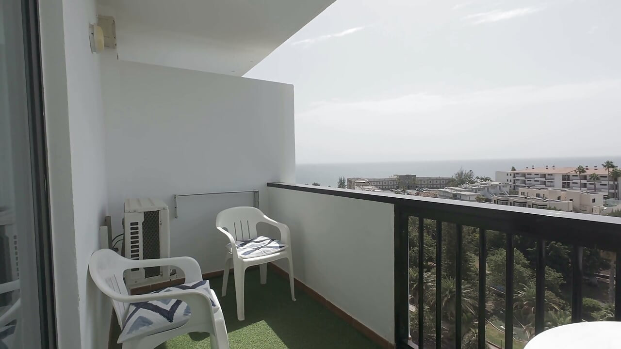 Sexy Horny Wife Comes Out on Balcony and Drops Her Towel for a 9 Inch Dick and Doesn't Care if She's Seen