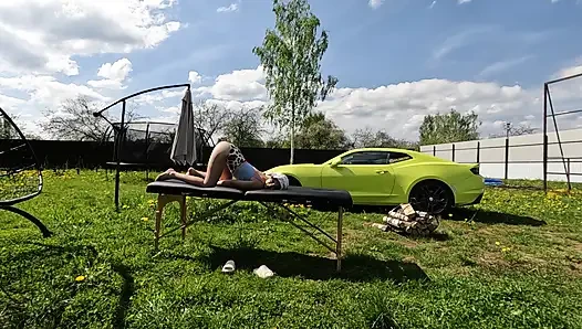 Ein süßer schwanz platzte am ende, schwanz