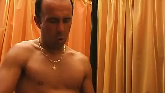 Threesome Sex of Fantastic MILF with Shaved Pussy Ass Fucked and Cummed in Mouth by Two Big Amateur Cocks