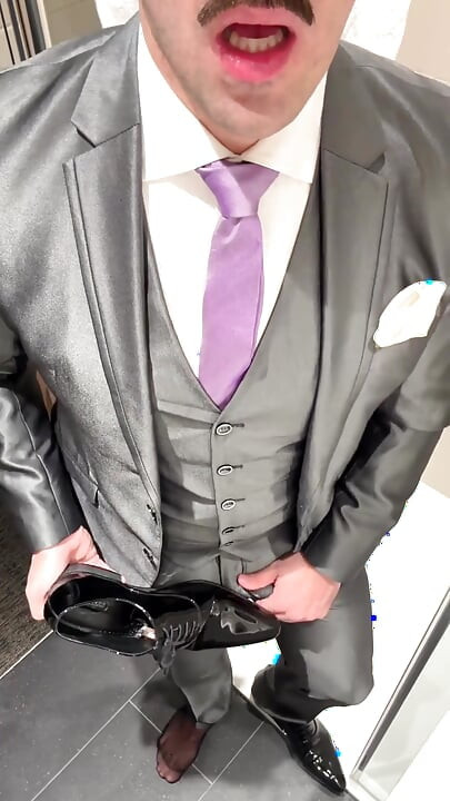 Shiny Suit, Shiny Shoes, Shiny Cock