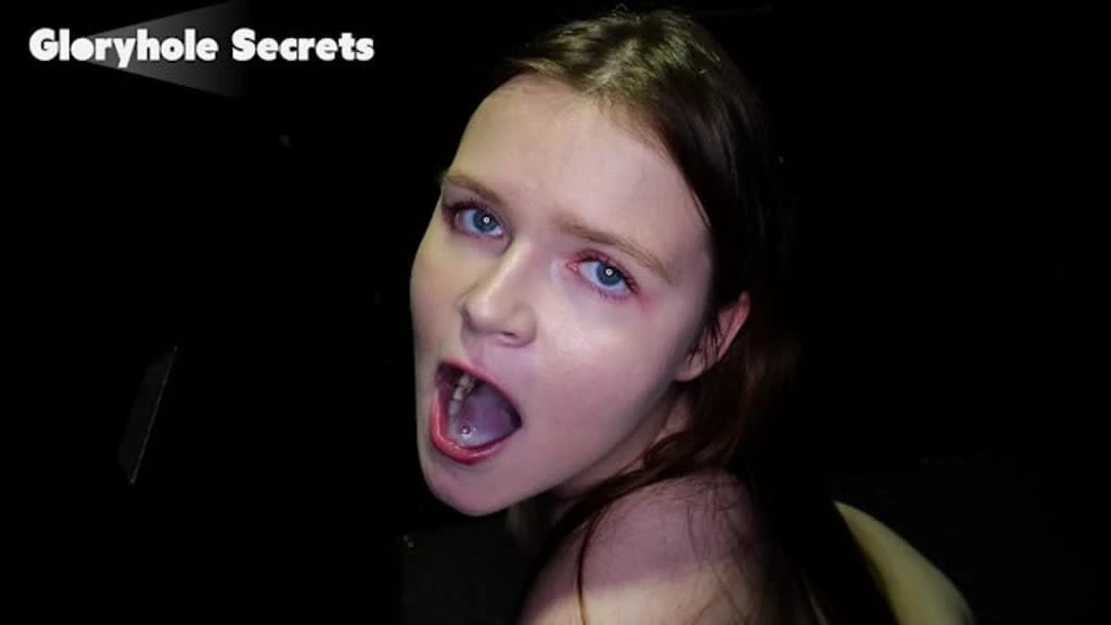 GLORYHOLE SECRETS – Ava Marina Swallows 9 Stranger Loads in Gloryhole Debut