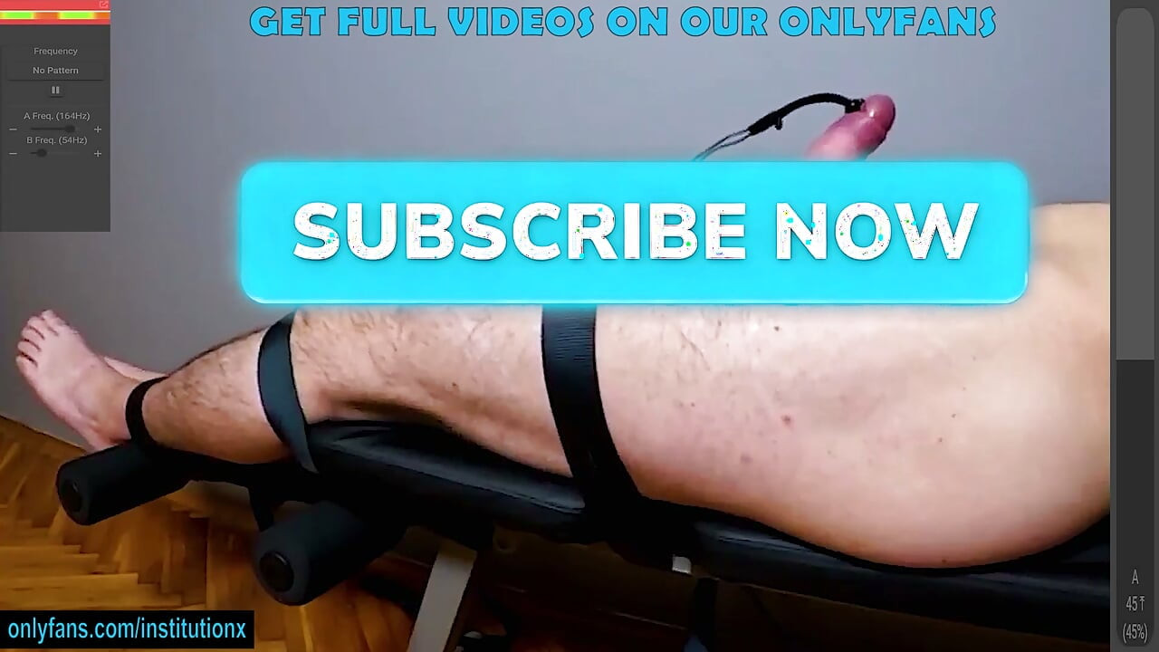 E-Stim Makes Him Roar. Cock Standing Straight Up. Orgasm Locked. Mind Gone.