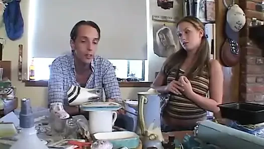 Dirty teen fucked in the bathroom