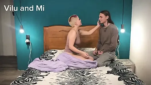 Vilu vidish ile seks dilekleri için taş kağıt makasla oyna