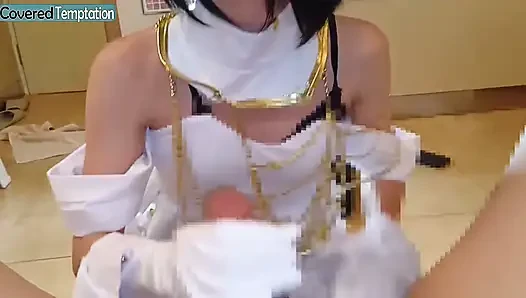 Guardian succubus cosplay misterius menyatukan fantasi liar dan kehadiran visual yang menawan di awal