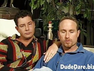 Gay par bang hardcore efter en djup intervju