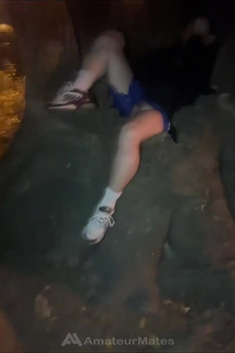 Amateur S. Boy's Dick and Smooth Balls Exposed as He Was Resting in a Park