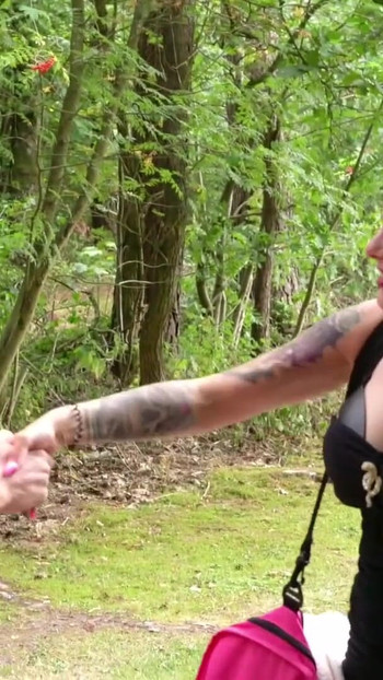 Iconic moment from "GERMAN TEEN IN REAL OUTDOOR FAN FUCK WITH TWO BIG DICK USER"