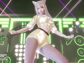 MMD T-ARA - Ahri Seraphine Akali, sexy, sexy, Kpop Dance, League of Legends 4k, non censuré