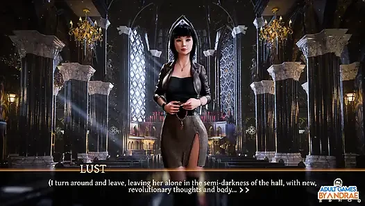 Sisters in Sin Gameplay Part 19 - Helga Caught Fingering in Front of the Altar
