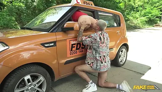 Fake Driving School - Two Hands on the Erection Yes on the Roadhead