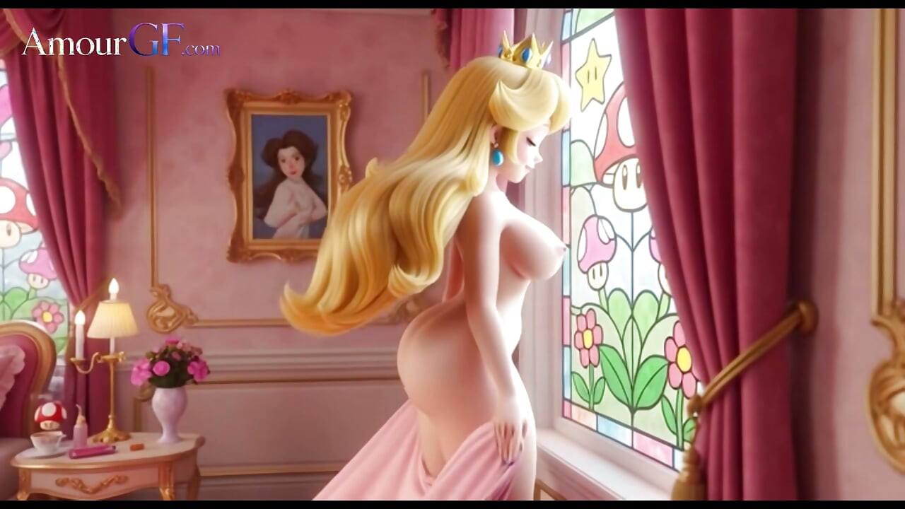 3D-animatie Princess Peach neemt het allemaal diep in de tuin