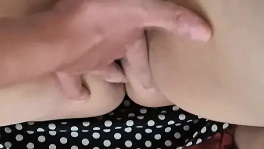 Fingering pussy of MILF