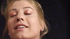 Cute Latina Blonde Sofi Got Her Makeup Ruined with Hot Cum From Two Big Cocks