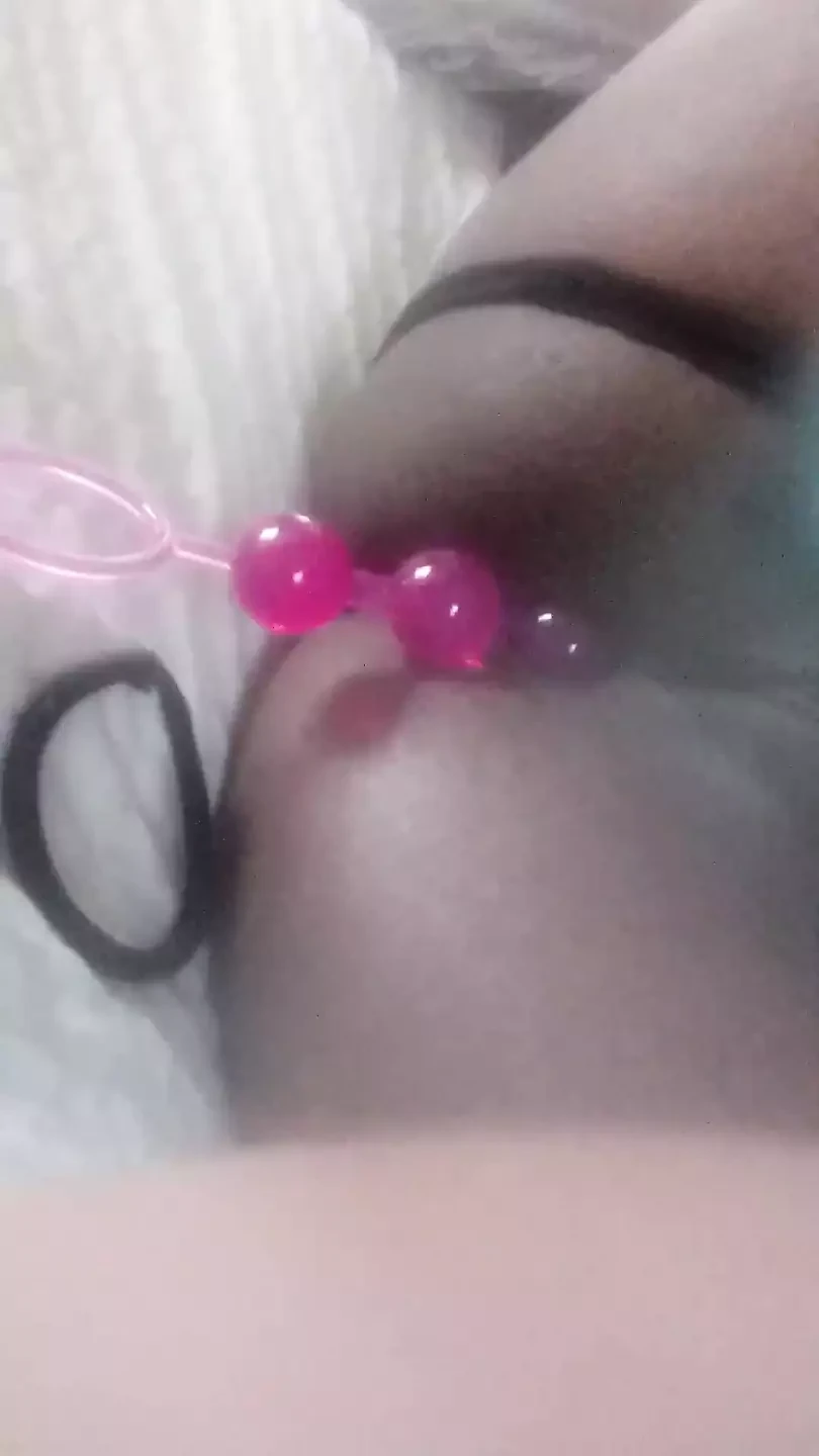 Freaky wife playing with her ass