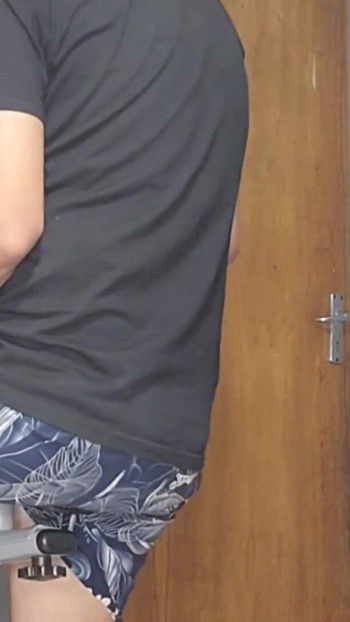 Emotional moment from "Fucking my stepmom on her excercise bike ahrd anal"