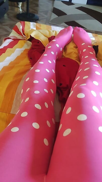 Pink pantyhose