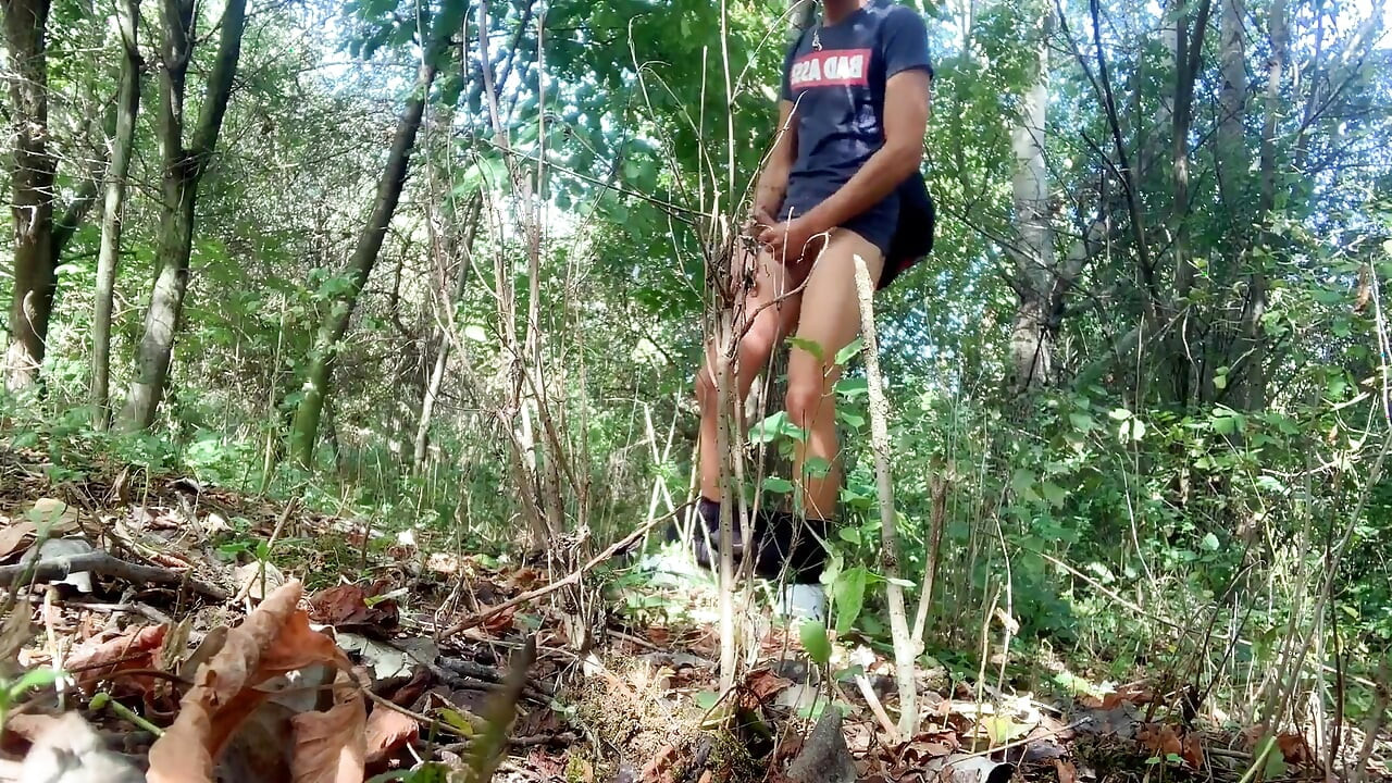 Step on Used Condoms, Bottles, Leaves, Branches and Jerk off - Crush Things and Cum
