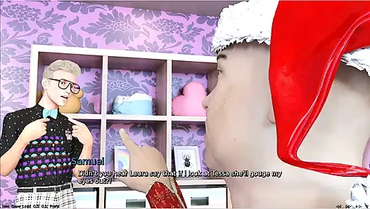 Laura şehvetli gizli noel 2023 kamera sürtüğü çifti canlı kamerada kandıriyor