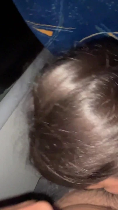 Stunning moment from "I suck an unknown passenger on a real bus and he cums in my mouth"