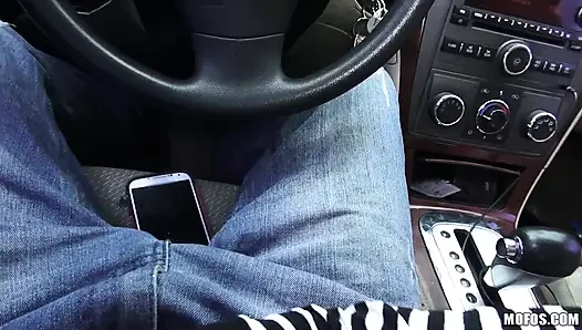 Stranded Teens - Brunette Natalie Monroe Sucks Bruno & Takes a Big Sweet Ass Pounding After He Pulls Over in a Car