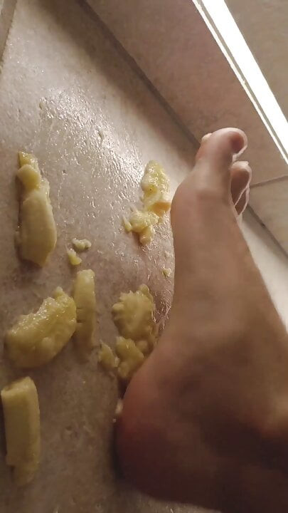 足とバナナの良いチンポ