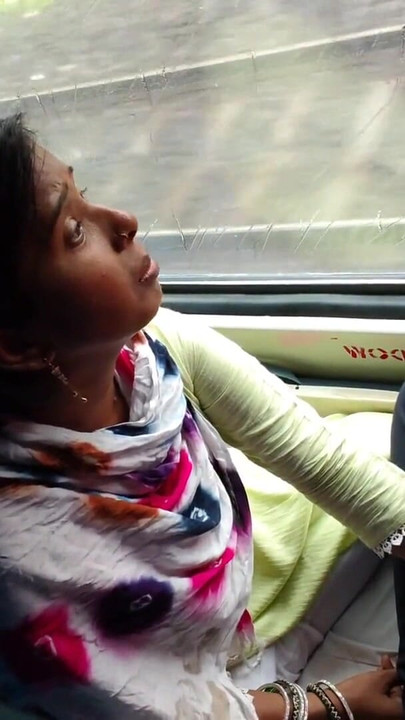 Must-see moment from "Village desi bhabhi sex - An unknown man came and sat on Bhabhi's seat and enjoying sexi moment -"