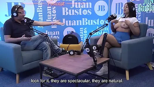 Oiled Latina with Beautiful Tits Kataleya Ross Hops up the Vibrator Machine Until She Cums! Juan Bustos Podcast