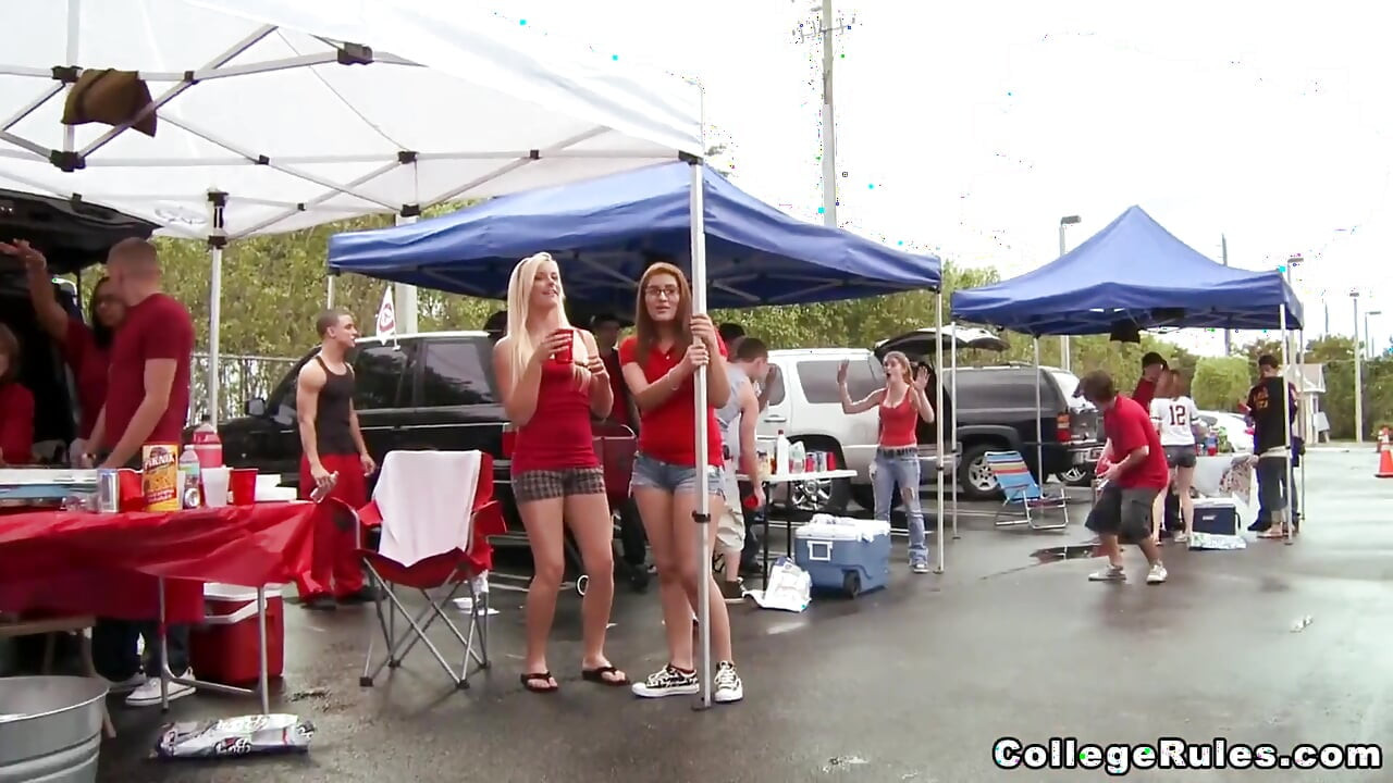 Bangbros - Horny Giselle, Lexi & Friends Go Hard Inside the Rv for a Wild Postgame Tailgate Orgy Celebration
