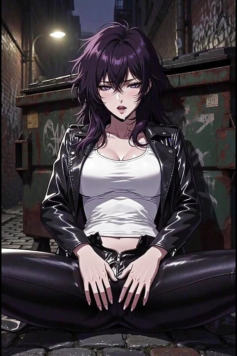 Tajemnicza kobieta z anime w bocznej alei uwodzi cię