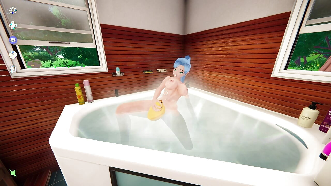 My Busty Hot Roommate Taking a Shower - My Bath Tub Companion - Gameplay