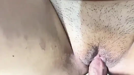 Fucked Friend's Wife While Her Husband Is at Work. Cum on Pussy