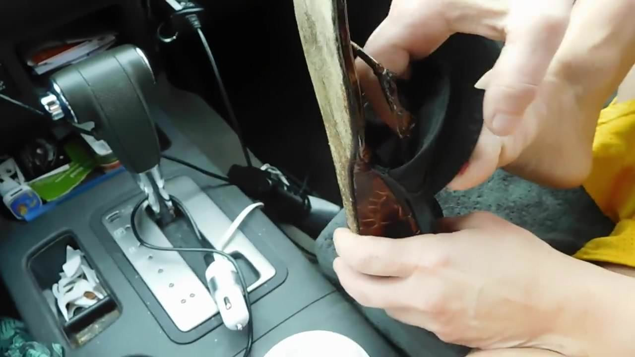 cumming while  putting on thongs