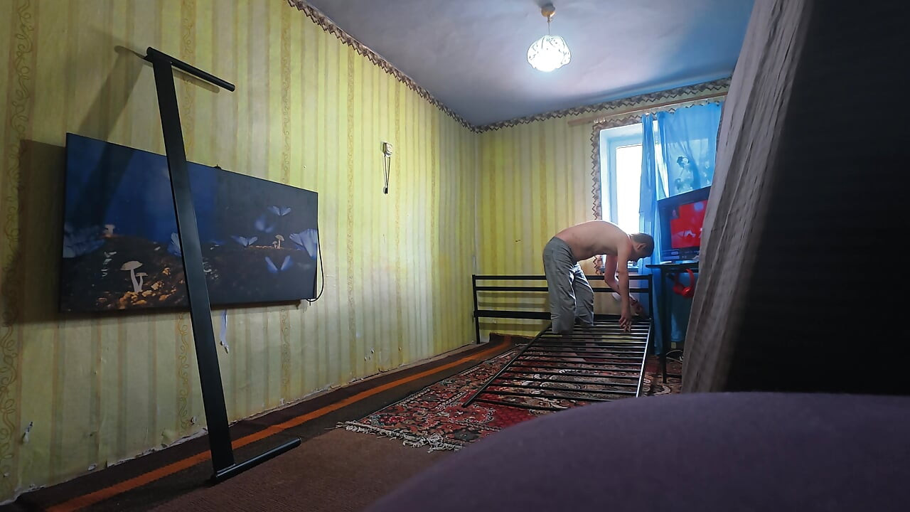 Behind the scenes, uncut. We're building a new sex bed