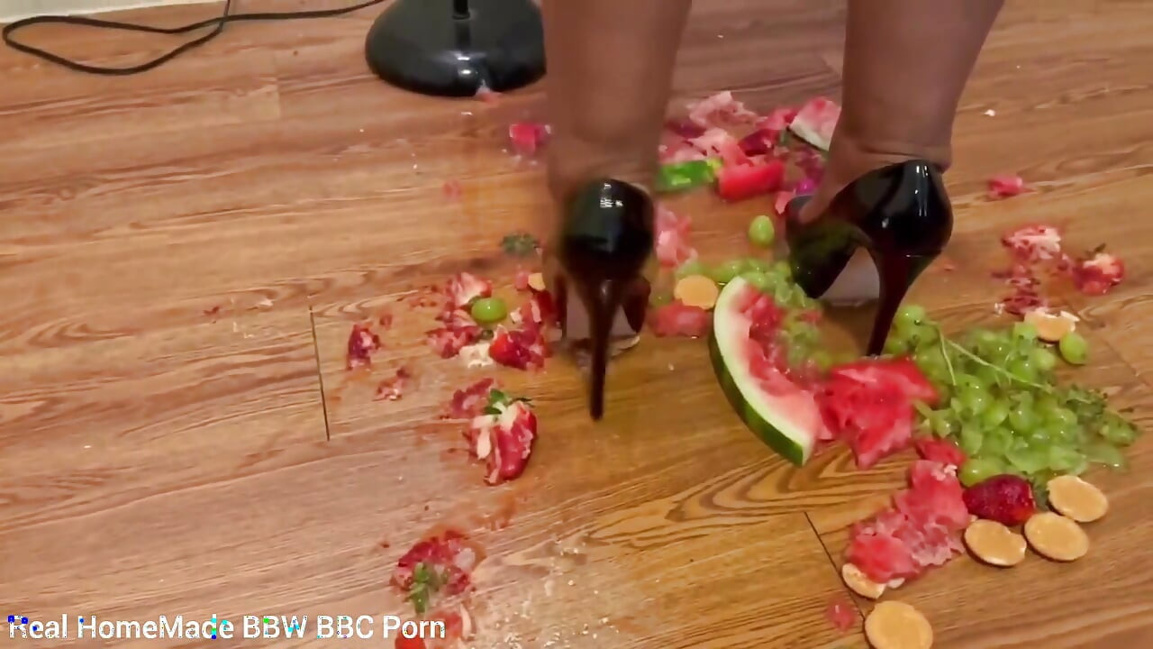 Squashing Fruits in My Black High Heels