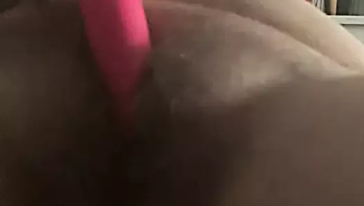Wife cums hard on her vibrator