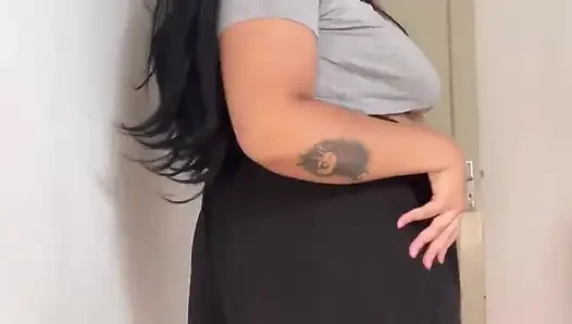 BBW furzt und rülpst auf baggy pants, bis du kommst