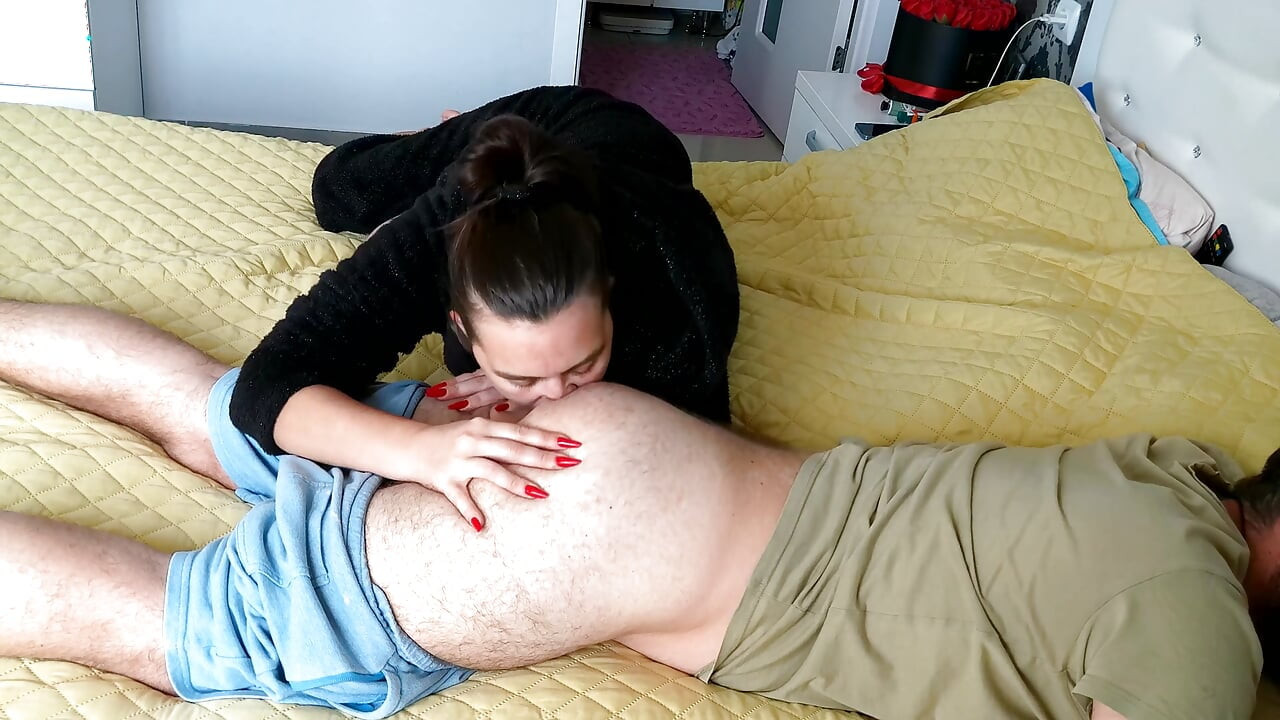 Rimjob Licking Ass and Blowjob