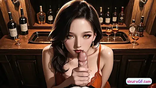 Whiskey den slut get fucked and drenched in creamy facial
