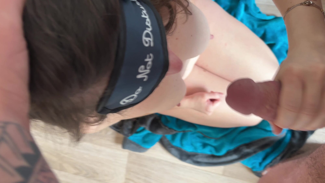 head and hand from amateur wife